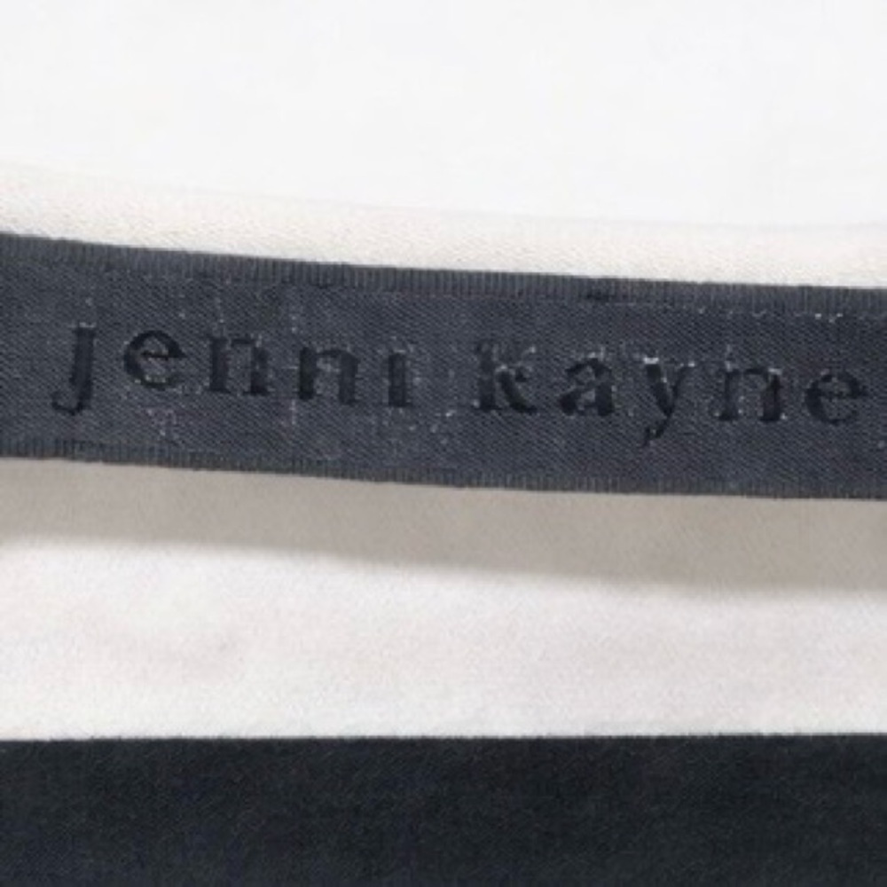 Jenni Kayne Ivory Silk Scoop Neck Blouse Minimalist Short Sleeve Top Size M - Picture 4 of 7